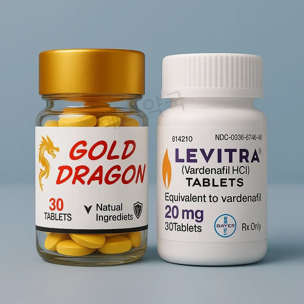 골드드래곤 30정 + 레비트라 30정